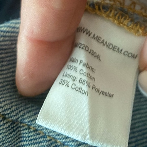 ME + EM British Luxury Designer High Rise Wide Leg Long Inseam Jean Size 32 - Picture 9 of 11